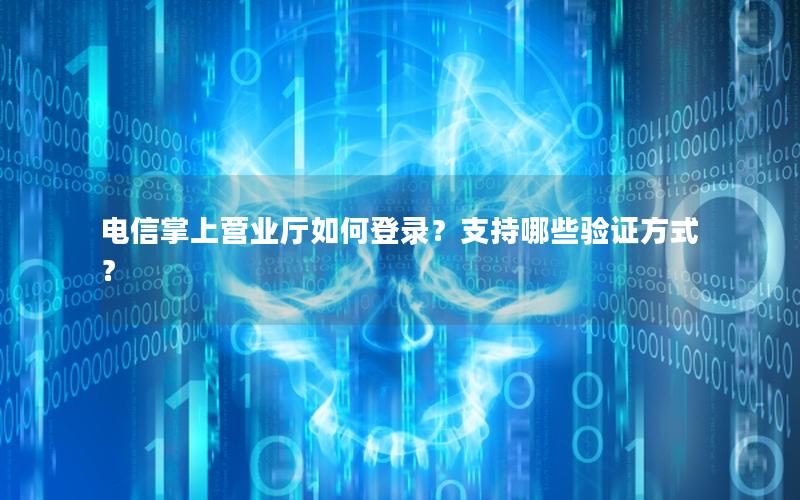 电信掌上营业厅如何登录？支持哪些验证方式？
