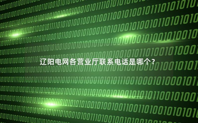 辽阳电网各营业厅联系电话是哪个？