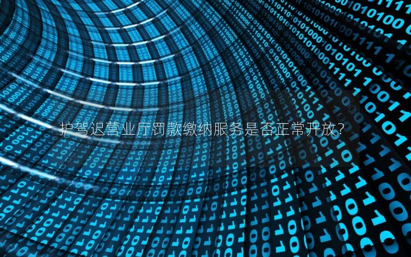 护驾迟营业厅罚款缴纳服务是否正常开放？