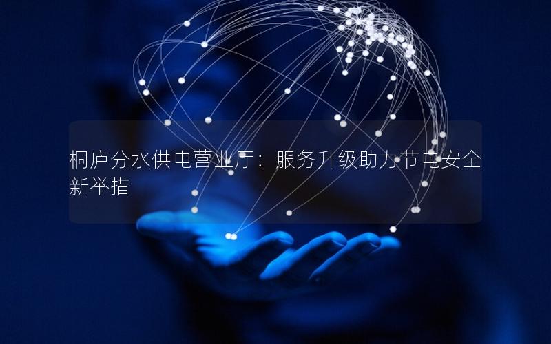 桐庐分水供电营业厅：服务升级助力节电安全新举措