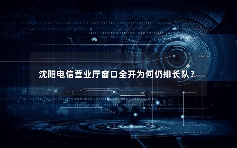 沈阳电信营业厅窗口全开为何仍排长队？