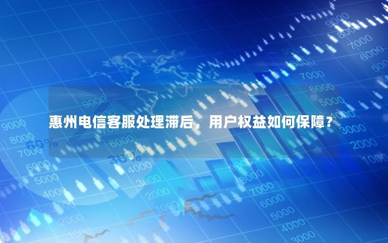 惠州电信客服处理滞后，用户权益如何保障？