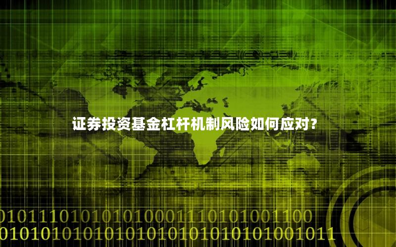 证券投资基金杠杆机制风险如何应对？