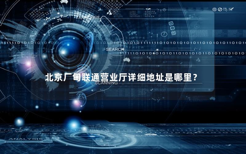 北京厂甸联通营业厅详细地址是哪里？