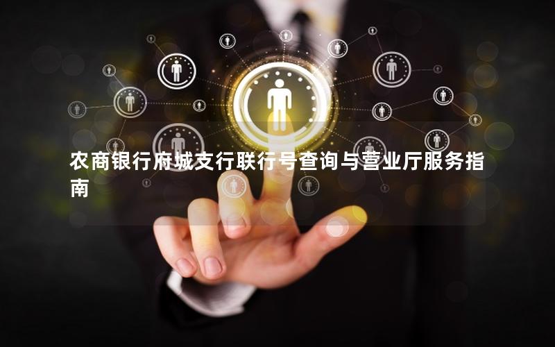农商银行府城支行联行号查询与营业厅服务指南