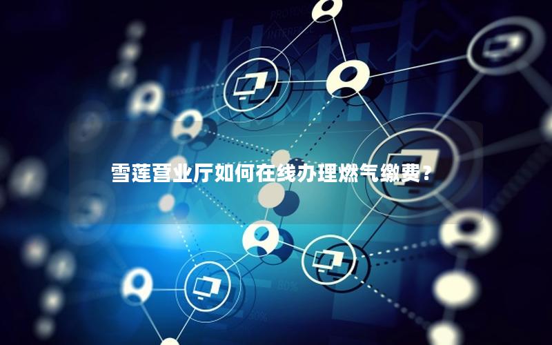 雪莲营业厅如何在线办理燃气缴费？