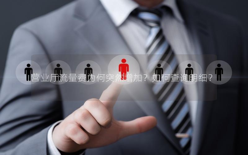 营业厅流量费为何突然增加？如何查询明细？