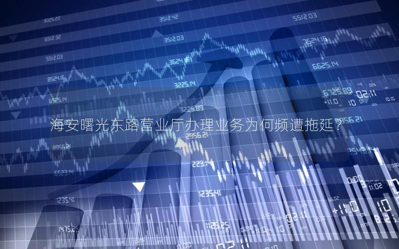 海安曙光东路营业厅办理业务为何频遭拖延？