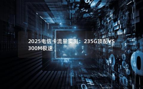 2025电信卡流量实测：235G顶配VS 300M极速