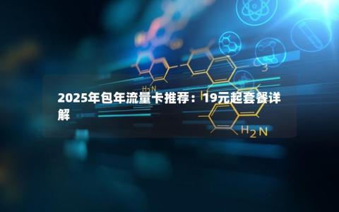 2025年包年流量卡推荐：19元起套餐详解