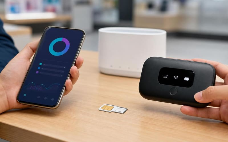 流量卡好还是随身WiFi好？7个使用维度对比